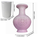 Maxbell DIY 3D Puzzle Flower Vase Unique Flower Arrangement for Cabinet Office Decor Pink