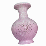 Maxbell DIY 3D Puzzle Flower Vase Unique Flower Arrangement for Cabinet Office Decor Pink