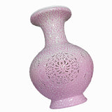 Maxbell DIY 3D Puzzle Flower Vase Unique Flower Arrangement for Cabinet Office Decor Pink
