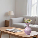 Maxbell DIY 3D Puzzle Flower Vase Unique Flower Arrangement for Cabinet Office Decor Pink