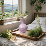 Maxbell DIY 3D Puzzle Flower Vase Unique Flower Arrangement for Cabinet Office Decor Pink