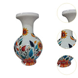 Maxbell DIY 3D Puzzle Flower Vase Unique Flower Arrangement for Cabinet Office Decor White