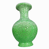 Maxbell DIY 3D Puzzle Flower Vase Unique Flower Arrangement for Cabinet Office Decor Green