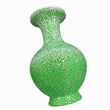 Maxbell DIY 3D Puzzle Flower Vase Unique Flower Arrangement for Cabinet Office Decor Green
