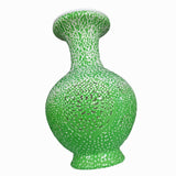 Maxbell DIY 3D Puzzle Flower Vase Unique Flower Arrangement for Cabinet Office Decor Green