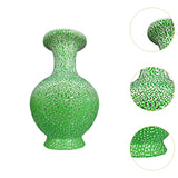 Maxbell DIY 3D Puzzle Flower Vase Unique Flower Arrangement for Cabinet Office Decor Green