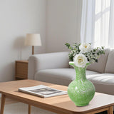 Maxbell DIY 3D Puzzle Flower Vase Unique Flower Arrangement for Cabinet Office Decor Green