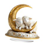 Maxbell 2D Sheep Decor Holiday Acrylic Desktop Plaque for Dining Room Window Bedroom