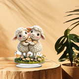 Maxbell 2D Sheep Decor Decorative Tabletop Ornament for Shelf Dining Room Countertop Style A
