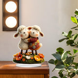 Maxbell 2D Sheep Decor Decorative Tabletop Ornament for Shelf Dining Room Countertop Style B