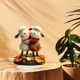 Maxbell 2D Sheep Decor Decorative Tabletop Ornament for Shelf Dining Room Countertop Style B