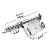 Maxbell Sliding Bolt Gate Latch High Strength Hardware Barrel Bolt with Padlock Hole