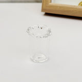Maxbell Small Glass Vase Gift Clear Flowerpot for Living Room Room Table Centerpiece