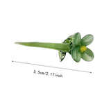 Maxbell Mini Glass Flower Decorative Decor Ornament for Mom Wife Anniversary Desktop Green