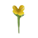 Maxbell Mini Glass Flower Decorative Decor Ornament for Mom Wife Anniversary Desktop Yellow