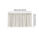 Maxbell Window Kitchen Valance Curtain Blackout Valances for Window for 1 Piece 140x61cm