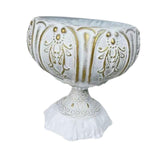 Maxbell Roman Plant Pot Vintage Iron Urn Planter for Home Indoor Plants Dried Flower S