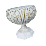 Maxbell Roman Plant Pot Vintage Iron Urn Planter for Home Indoor Plants Dried Flower L