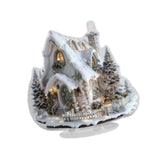 Maxbell Acrylic Decorative Sign 2D Flat Snow House Statue for Home Bedside Bookshelf