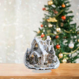Maxbell Acrylic Decorative Sign 2D Flat Snow House Statue for Home Bedside Bookshelf