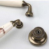 Maxbell 8x Ceramic Cabinet Knobs Closet Door Handles for Bedroom Office Desks Drawer