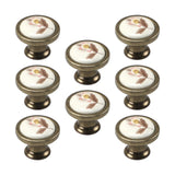 Maxbell 8x Ceramic Cabinet Knobs Closet Door Handles for Bedroom Office Desks Drawer