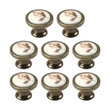 Maxbell 8x Ceramic Cabinet Knobs Closet Door Handles for Bedroom Office Desks Drawer