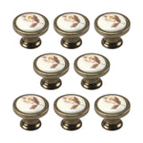 Maxbell 8x Ceramic Cabinet Knobs Closet Door Handles for Bedroom Office Desks Drawer