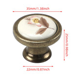 Maxbell 8x Ceramic Cabinet Knobs Closet Door Handles for Bedroom Office Desks Drawer