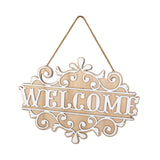 Maxbell Wood Wall Hanging Welcome Sign Plaque Decoration for Living Room Accessories