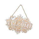 Maxbell Wood Wall Hanging Welcome Sign Plaque Decoration for Living Room Accessories