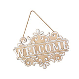 Maxbell Wood Wall Hanging Welcome Sign Plaque Decoration for Living Room Accessories