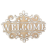 Maxbell Wood Wall Hanging Welcome Sign Plaque Decoration for Living Room Accessories