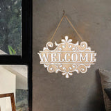 Maxbell Wood Wall Hanging Welcome Sign Plaque Decoration for Living Room Accessories