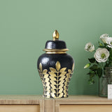 Maxbell Ceramic Ginger Jar Creative Storage Container for Wedding Living Room Office