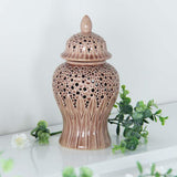 Maxbell Porcelain Ginger Jar Ceramic Vase for Flower Arrangement Bedroom Arrangement