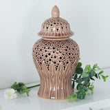 Maxbell Porcelain Ginger Jar Ceramic Vase for Flower Arrangement Bedroom Arrangement