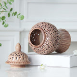 Maxbell Porcelain Ginger Jar Ceramic Vase for Flower Arrangement Bedroom Arrangement