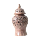 Maxbell Porcelain Ginger Jar Ceramic Vase for Flower Arrangement Bedroom Arrangement