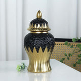Maxbell Ceramic Ginger Jar Elegant Table Center Vase for Wedding Living Room Office