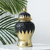 Maxbell Ceramic Ginger Jar Elegant Table Center Vase for Wedding Living Room Office