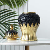 Maxbell Ceramic Ginger Jar Elegant Table Center Vase for Wedding Living Room Office
