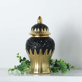 Maxbell Ceramic Ginger Jar Elegant Table Center Vase for Wedding Living Room Office