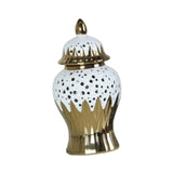 Maxbell Porcelain Ginger Jar Storage Tank Ceramic Vase for Flower Arrangement Office