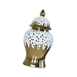 Maxbell Porcelain Ginger Jar Storage Tank Ceramic Vase for Flower Arrangement Office