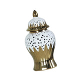 Maxbell Porcelain Ginger Jar Storage Tank Ceramic Vase for Flower Arrangement Office
