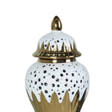 Maxbell Porcelain Ginger Jar Storage Tank Ceramic Vase for Flower Arrangement Office