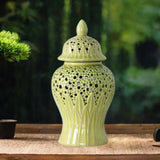 Maxbell Ceramic Ginger Jar Centerpiece Table Decoration for Party Living Room Office