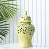 Maxbell Ceramic Ginger Jar Centerpiece Table Decoration for Party Living Room Office