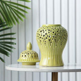 Maxbell Ceramic Ginger Jar Centerpiece Table Decoration for Party Living Room Office